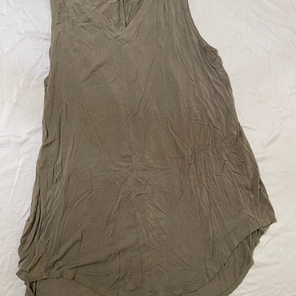 Zenana Outfitters Olive Sleeveless Tank Top